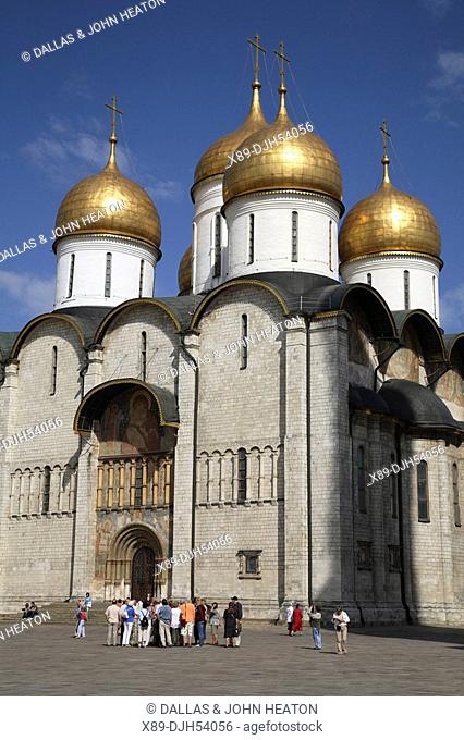 Russia, Moscow, The Kremlin, The Assumption Cathedral Cathedral of the Dormition