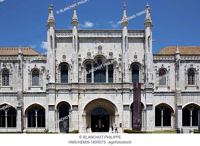 Portugal, Lisbon, Belem district, Hieronymites Monastery (Mosteiro dos Jeronimos), listed as World Heritage by UNESCO