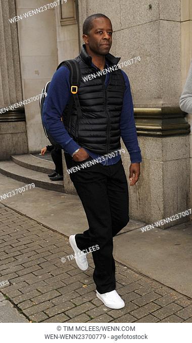 Celebrities seen leaving the 'Sunday Brunch' studios Featuring: Adrian Lester Where: London, United Kingdom When: 03 Apr 2016 Credit: Tim McLees/WENN
