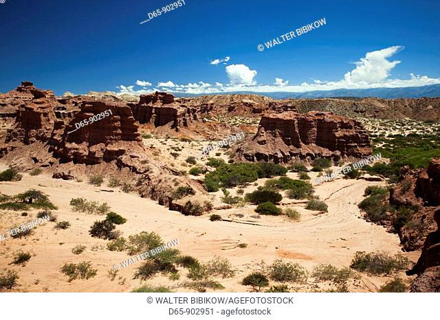 Argentina, Salta Province, Quebrada de Cafayate canyon, red rock by RT 68