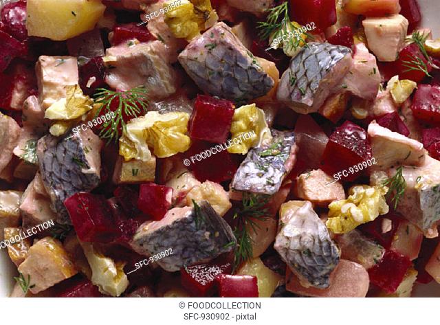 Herring Salad with Red Beets