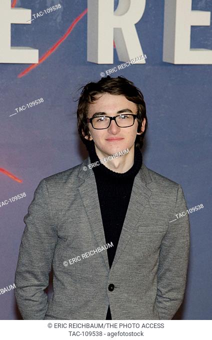 Isaac Hempstead Wright in attendance at The Revenant Premiere at the Empire Leicester Square Theater on January 14, 2016 in London, England