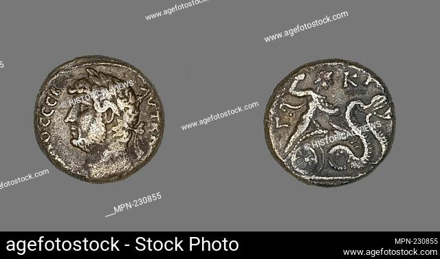 Tetradrachm (Coin) Portraying Emperor Hadrian - AD 136/37 - Roman, minted in Alexandria, Egypt - Artist: Ancient Roman, Origin: Egypt, Date: 136 AD–137 AD