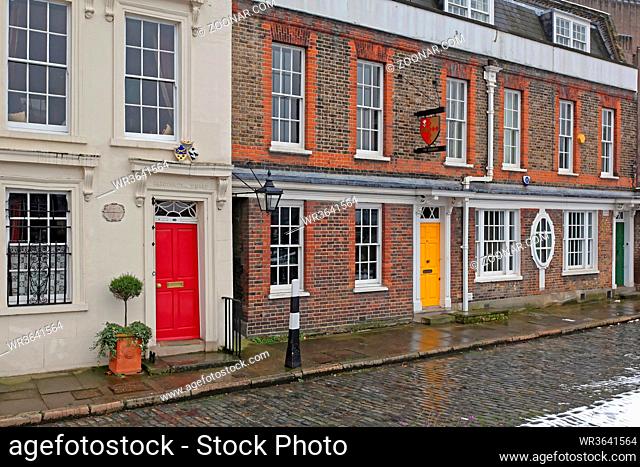 London, United Kingdom - January 19, 2013: The Deanery and Cardinal Wharf at Southwark in London, UK
