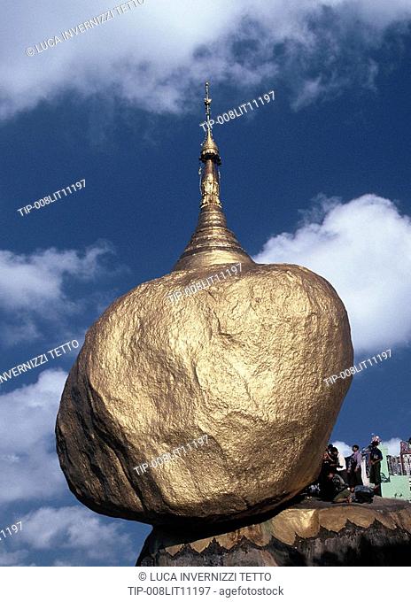 Burma, Myanmar, Kyaikto, Kyaik-tiyo Pagoda The Golden Rock