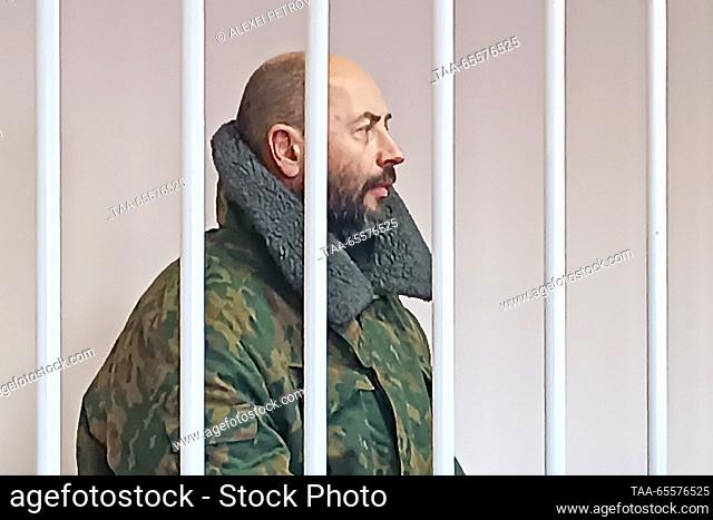RUSSIA, OMSK - DECEMBER 9, 2023: Belarusian national Sergei Yeremeyev accused of plotting a blast of two trains on the Baikal-Amur Mainline