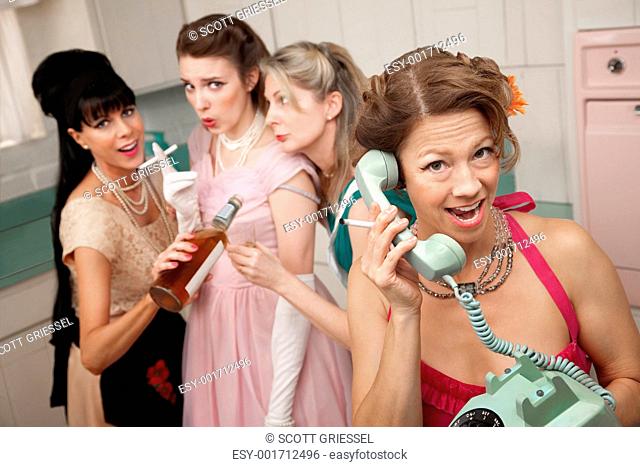 Excited Woman On Phone Call
