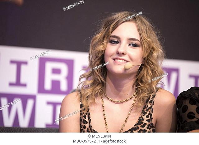 Italian musician Victoria De Angelis at the Wired Next Fest in the Idro Montanelli Gardens in Milan. Milan, May 25, 2018