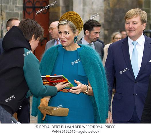 Oldenzaal, 27-10-2016 King Willem-Alexander and Queen Máxima visit to Oldenzaal HM King Willem-Alexander and HM Queen Máxima visit Almelo and Northeast Twente