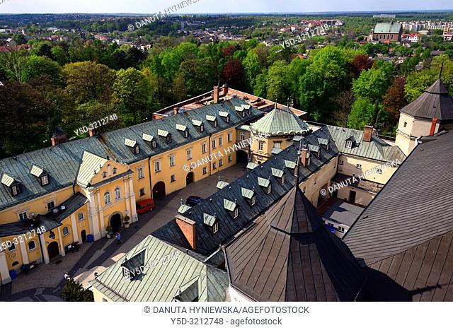 Aerial view for Pauline Fathers monastery from the tower of Jasna Gora Basilica, Jasna Gora - most famous Polish pilgrimage site