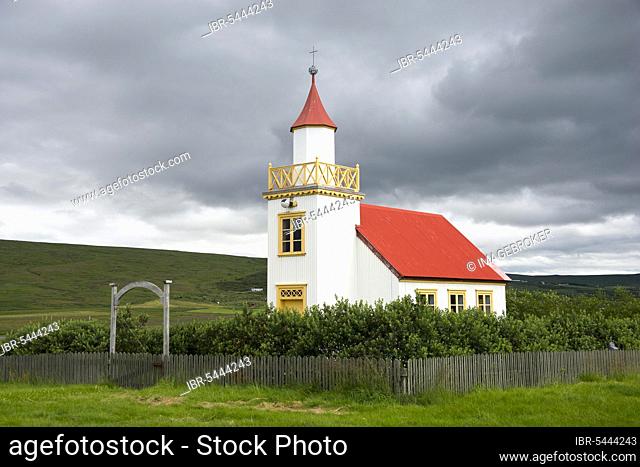 Church, Storias, Reykholtsdalur, Iceland, Europe