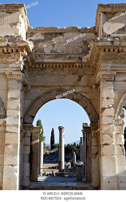 The Gates of Mazaeus and Mithridates, Ephesus, Izmir, Turkey