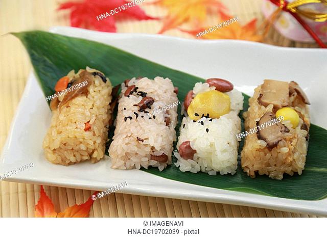 Okowa (Rice with red beans)