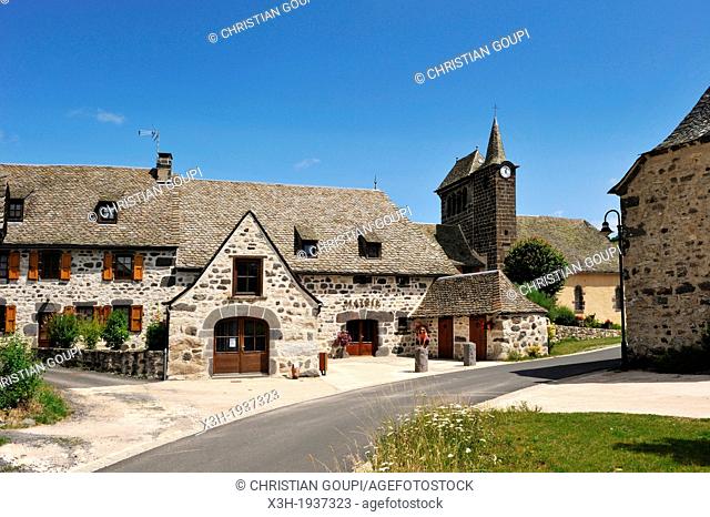 village of Sainte-Marie around the La Truyere River, Cantal department, Auvergne region, France, Europe