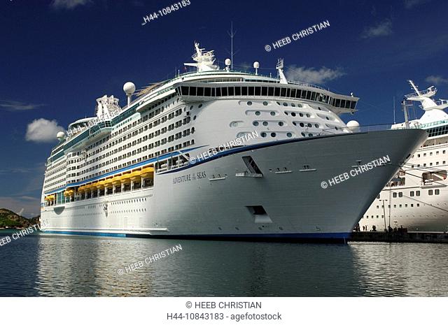 Antigua, Cruise Ship, St. John's, Caribbean Island, Adventure of the Seas, Royal Caribbean, Cruise Line, Cruiser, Sea