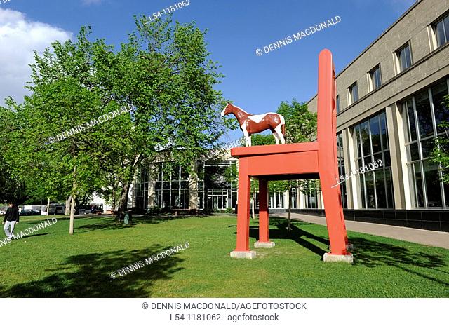 The Yearling Big Red Chair Art Denver Public Library Colorado