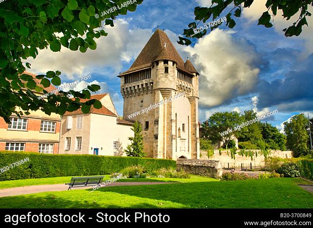 The medieval gate, Porte du Croux, Porte du Croix, Nevers, Nievre, Bourgogne, France, Europe