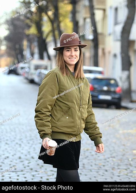 23 November 2020, Berlin: The Austrian actress Vidina Popov during a walk in her favourite neighbourhood in Neukölln. She plays the assistant in the ARD...