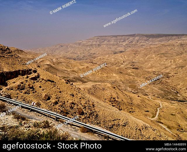 Deep view into the Wadi Mujib, Jordan