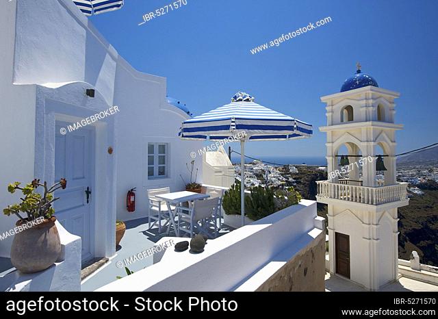 Hotel in Imerovigli, Santorini, Cyclades, Greece, Europe