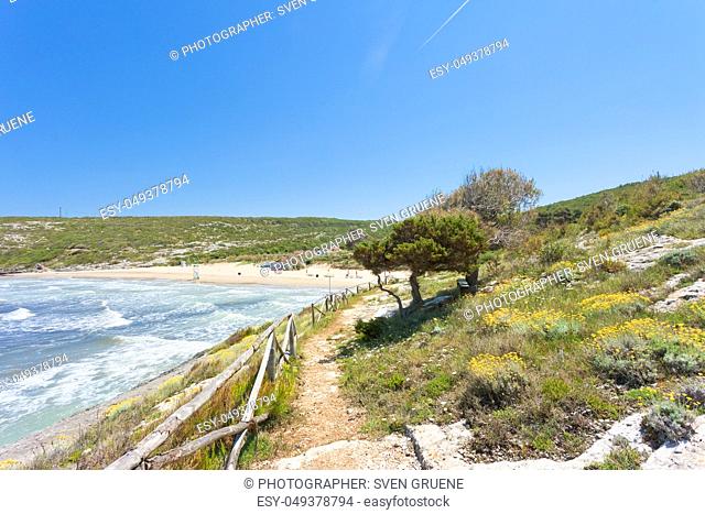Lido Cala Lunga, Apulia, Italy - Impressive landscape around the beach of Cala Lunga