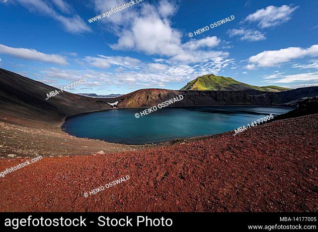 Lake, Bláhylur, Highlands, Iceland