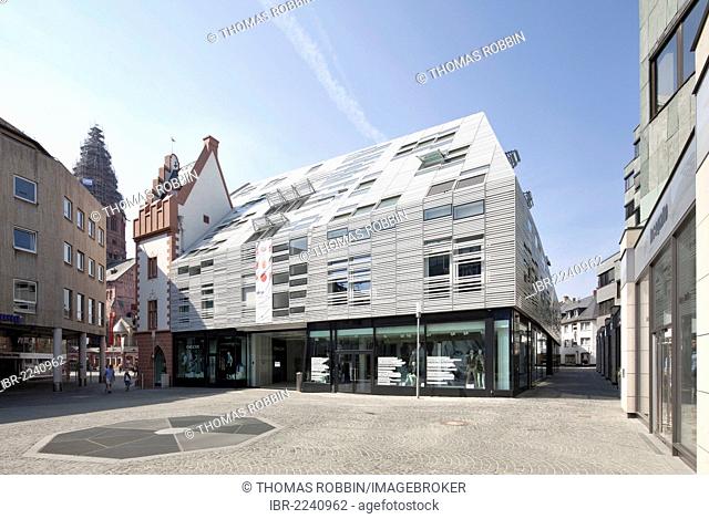 Commercial building, Stadtpiazetta, Mainz, Rhineland-Palatinate, Germany, Europe, PublicGround