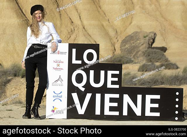 Maria Perez Sanz and Christina Rosenvinge attends to Karen premiere during the Lo que viene Film Festiva May 13, 2021 in Bardenas Reales, Spain Navarra, Spain