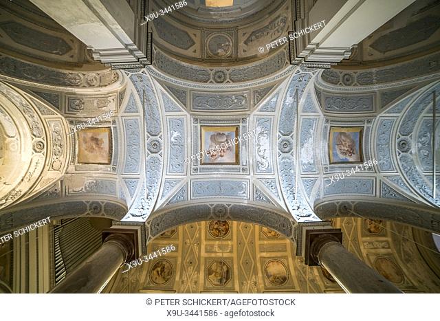 Deckenfresken der Kathedrale San Lorenzo Martire, Trapani, Sizilien, Italien, Europa | Trapani Cathedral ceiling fresco, Basilica of St