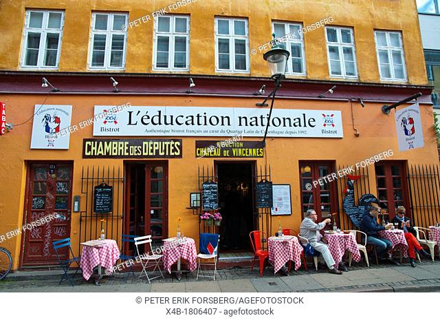 French restaurant L'education nationale along Larsbjornsstraede street Latin Quarter district central Copenhagen Denmark Europe
