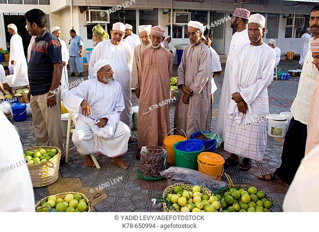 Mutrah Fruits and vegetables market, adjusted to the Fish Market. Muscat, Oman