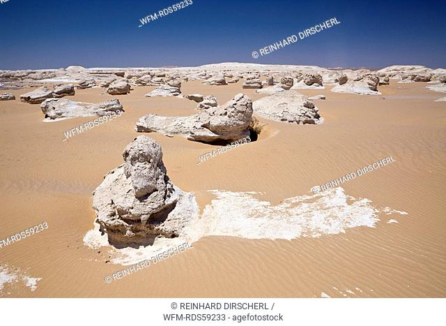 Landscape in White Desert National Park, Libyan Desert, Egypt