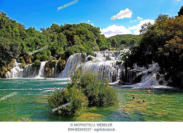 waterfalls of Skradinski buk, Croatia, Sibenik, Krka National Park