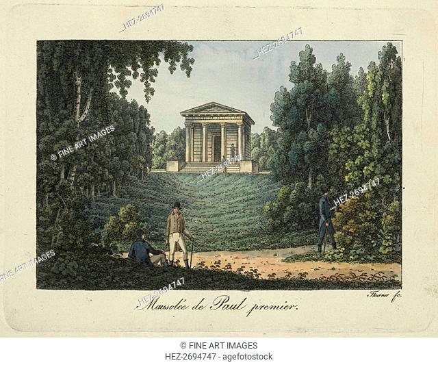 The Temple of Paul I (or the Mausoleum of Paul I) in the Park of Pavlovsk, 1810s. Creator: Thurner (active first quarter of the 19th century)