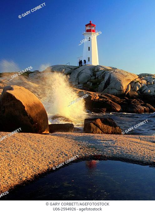 Peggy's Point Lighthouse at Peggy's Cove, Nova Scotia, Canada