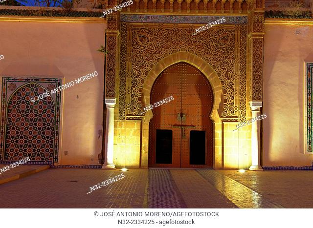 Meknes, Mausoleum of Moulay Ismail, UNESCO World Heritage Site, Morocco, Maghreb, North Africa