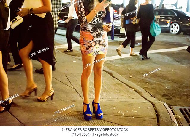 Hordes of shoppers descend on the trendy Meatpacking District in New York during the third annual Fashion's Night Out event