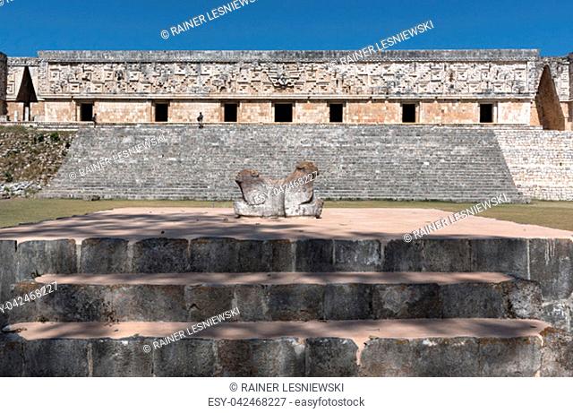 ruins of the ancient Mayan city Uxmal. UNESCO World Heritage Site, Yucatan, Mexico