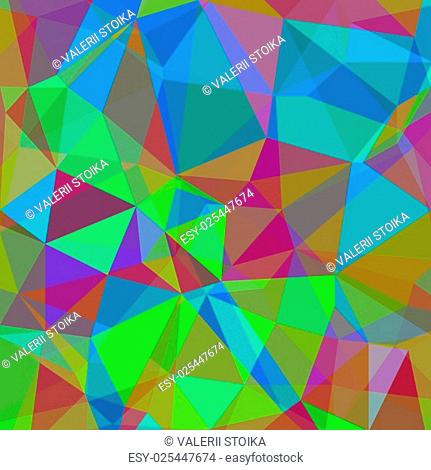Colorful Polygonal Geometric Background. Abstract Colorful Pattern