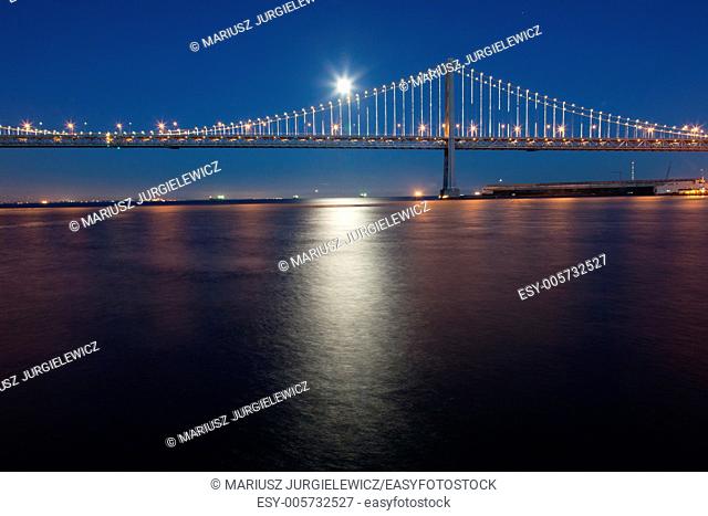 San Francisco Oakland Bay Bridge is part of Interstate 80 and the direct road route between San Francisco and Oakland