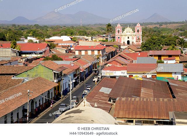 Central America, Nicaragua, Leon, colonial, city, calvario, church, city