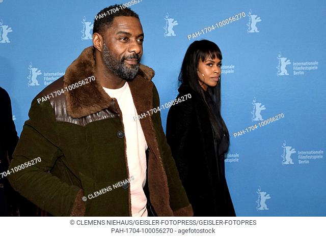 Idris Elba with fiancee Sabrina Dhowre attending the 'Yardie' premiere at the 68th Berlin International Film Festival / Berlinale 2018 at Zoo Palast on February...