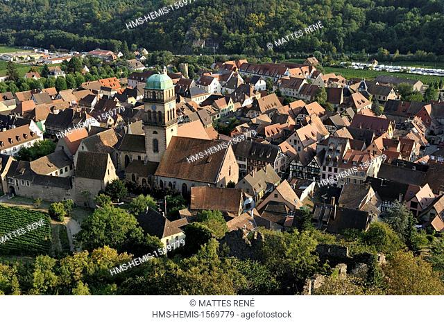France, Haut Rhin, Alsace Wine Route, Kaysersberg, Sainte Croix church