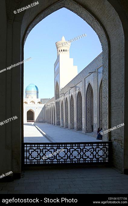 Poi Kalyan Ensemble, the Islamic religious complex in Bukhara, Uzbekistan