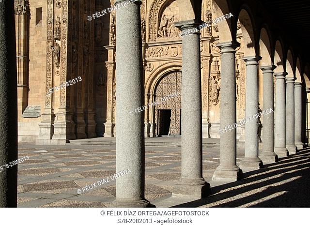 Portico, Convent of San Esteban (16th-17th century), Salamanca, Castilla-Leon, Spain