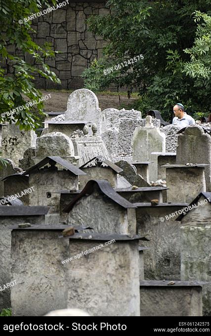 Remuh cemetery, 16th century, medieval center of Kazimierz, historical center of the Jews, Krakow, Poland, eastern europe