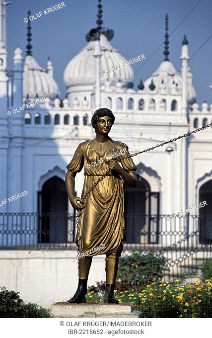 Statue of a women, Hussainabad Imambara or Chota Imambara, Lucknow, Uttar Pradesh, India, Asia