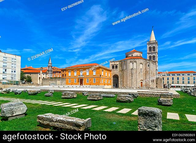 Church of St. Donatus was built at the beginning of the IX century on the foundation of the ancient Roman structure, Zadar, Croatia