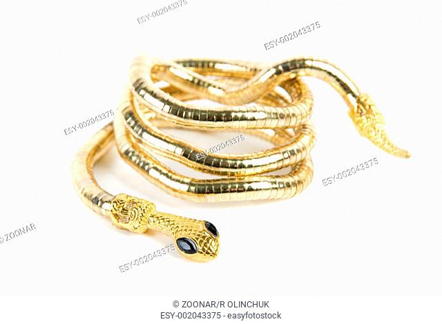 golden snake bracelet