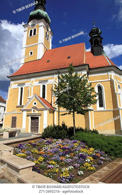 Hungary, Koýszeg, Koszeg, Jurisics Square, St Imre Church,